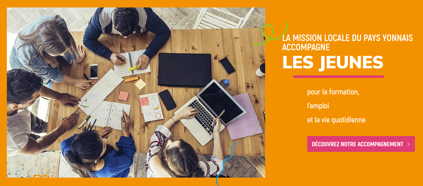 Captre d'écran du site de La Mission Locale
