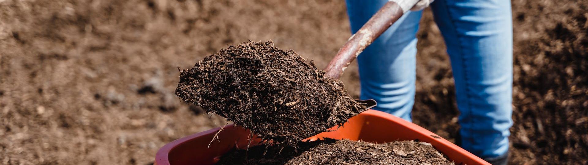 Personne en train de composter