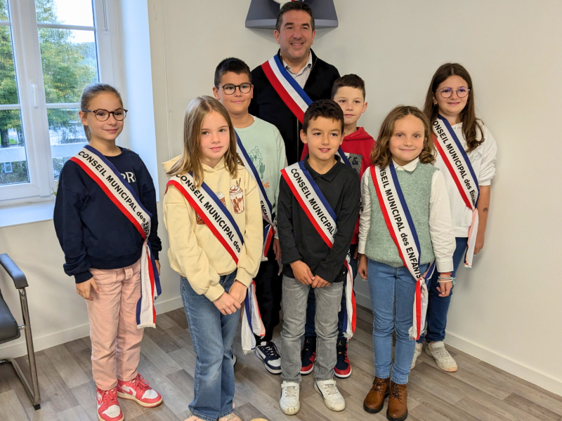 Les membres du Conseil Municipal des Enfants