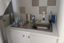 Petite cuisine dans la salle multi-activités