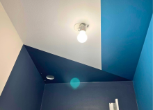 Peinture intérieure en formes géométriques